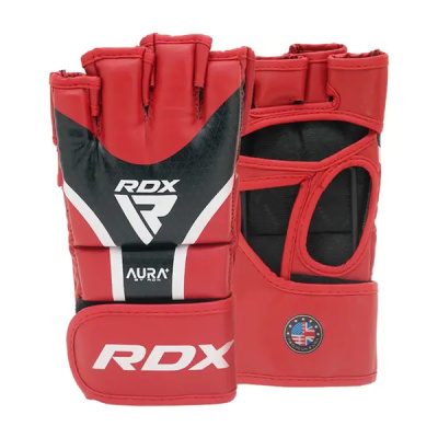 Перчатки RDX Grappling Aura Plus T-17 L красн/черн.