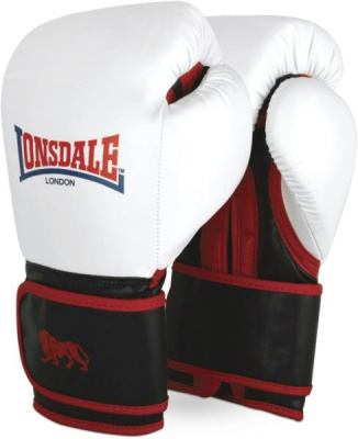 Перчатки детск. Lonsdale Burnaby 6oz бел/черн.