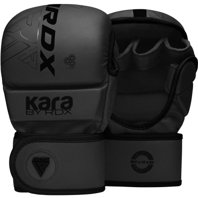 Перчатки тренировочные RDX Grappling Shooter F6 Plus L/XL черн.мат.